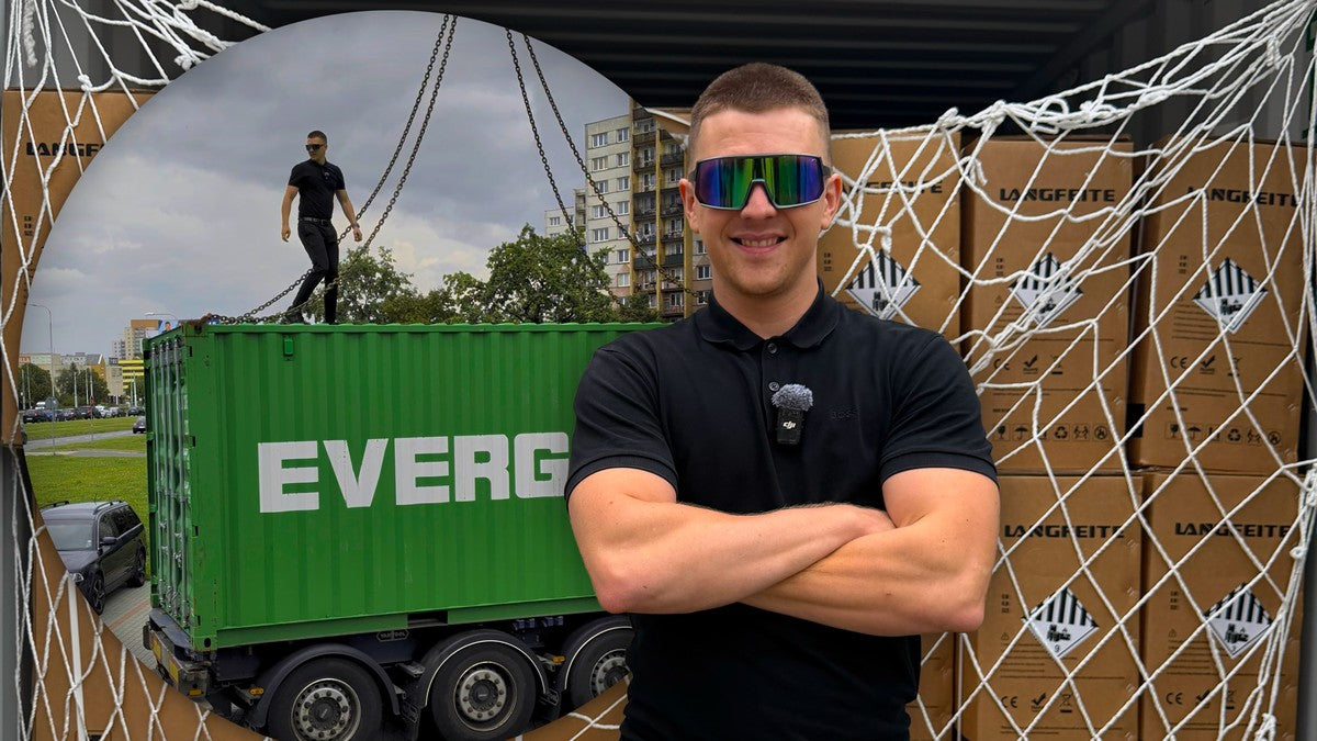 Vyložený kontejner Langfeite ve skladu Eco Vehicle. Foto a grafika: Eco Vehicle