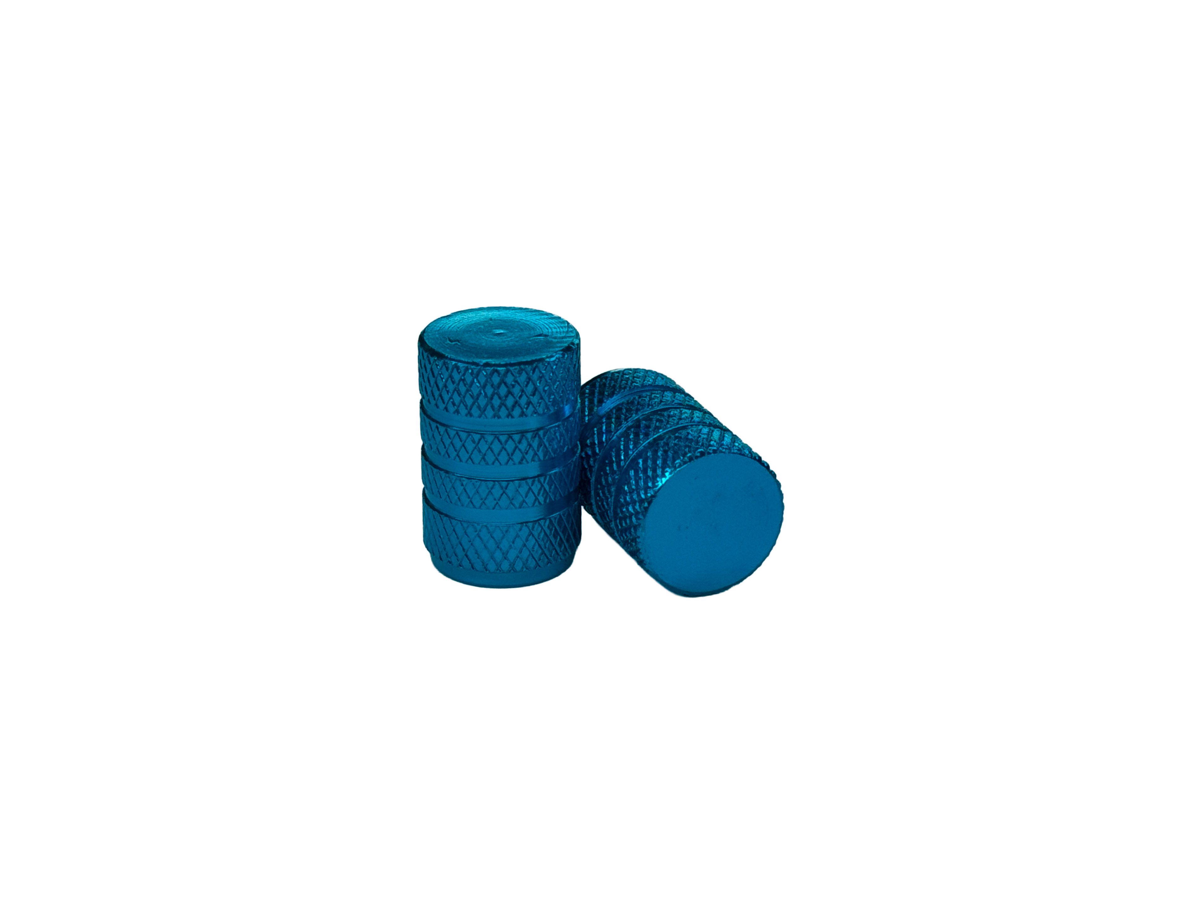 Kovová čepička ventilu – Sky blue