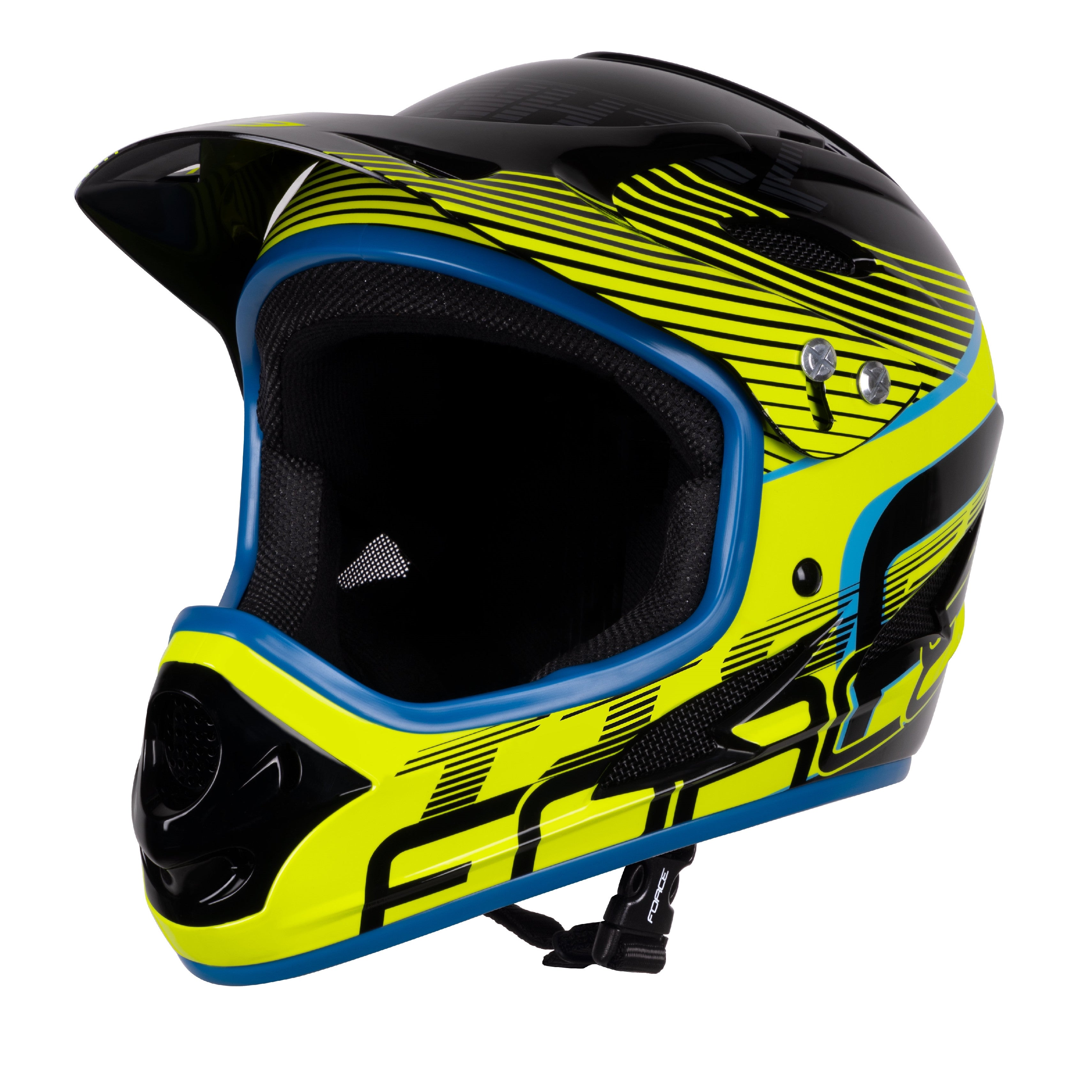 Helma Force Tiger - Černo-Fluo-Modrá