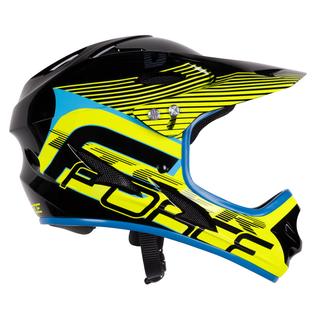 Helma Force Tiger - Černo-Fluo-Modrá