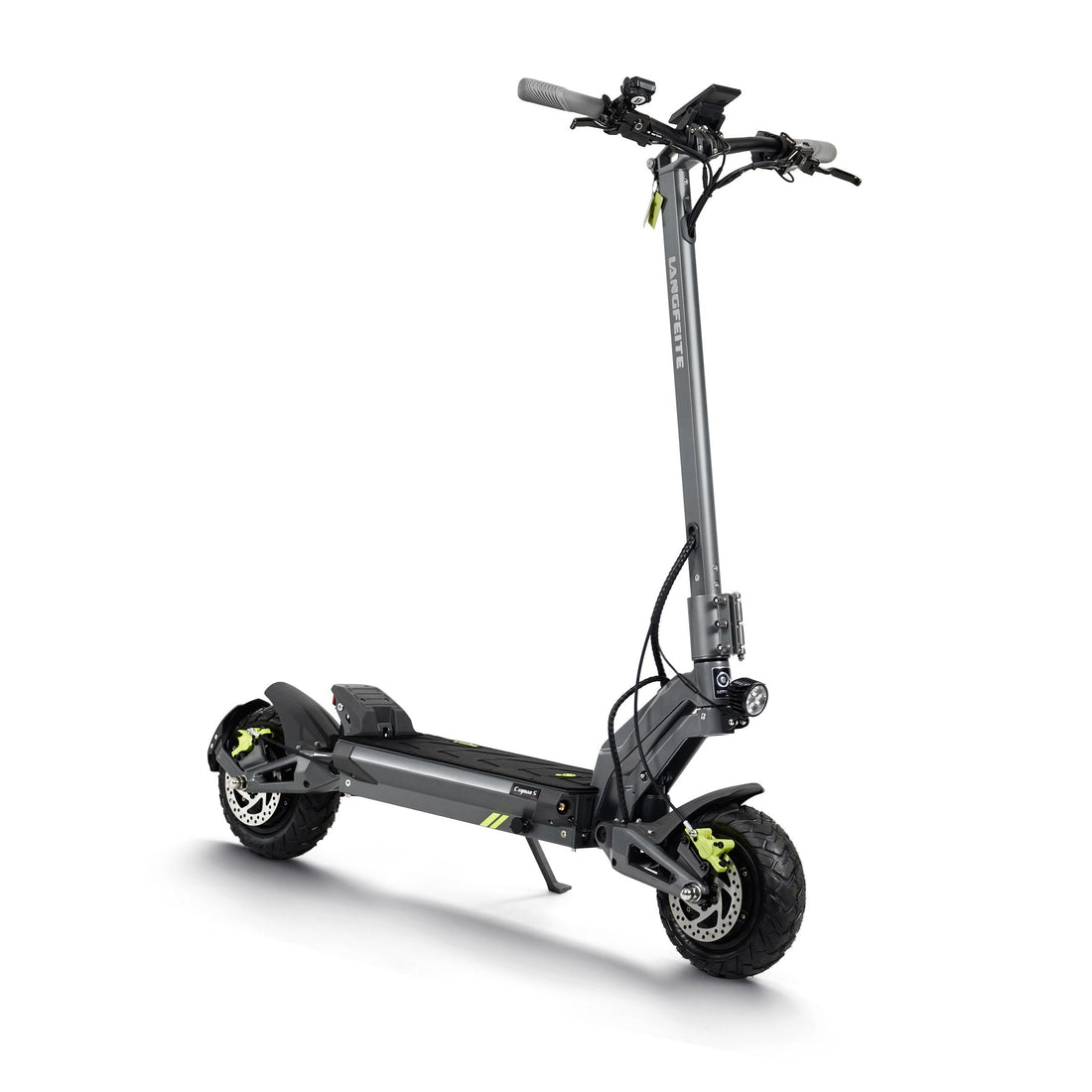 Elektrokoloběžka Langfeite Cayman — zpředu z boku
